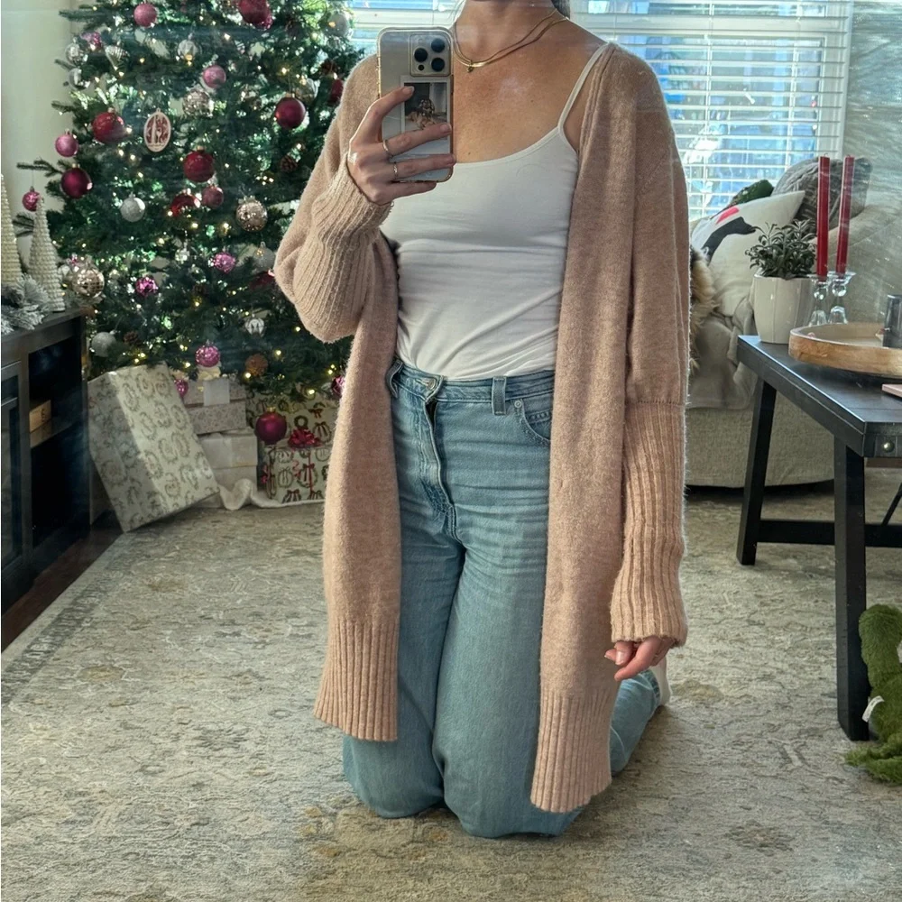 Topshop Soft Pink Cardigan - Picture 2 of 6